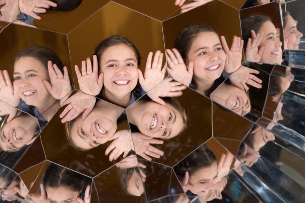 A girl plays in the interactive art studio in Toi Art at Te Papa.