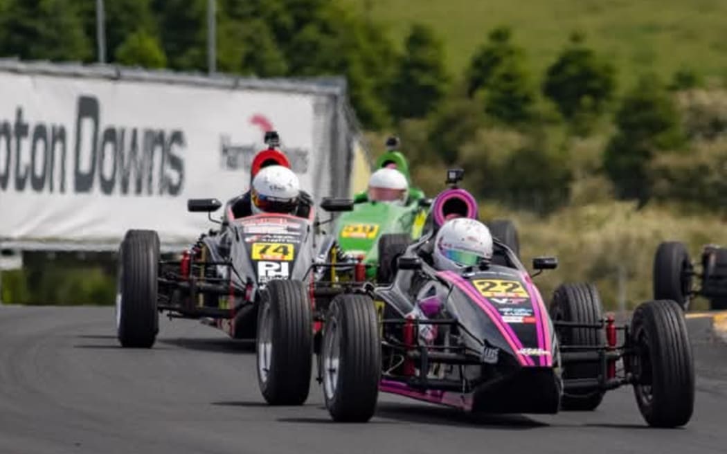 Sabre Motorsport's Yoshi Comeskey in action in Formula First.