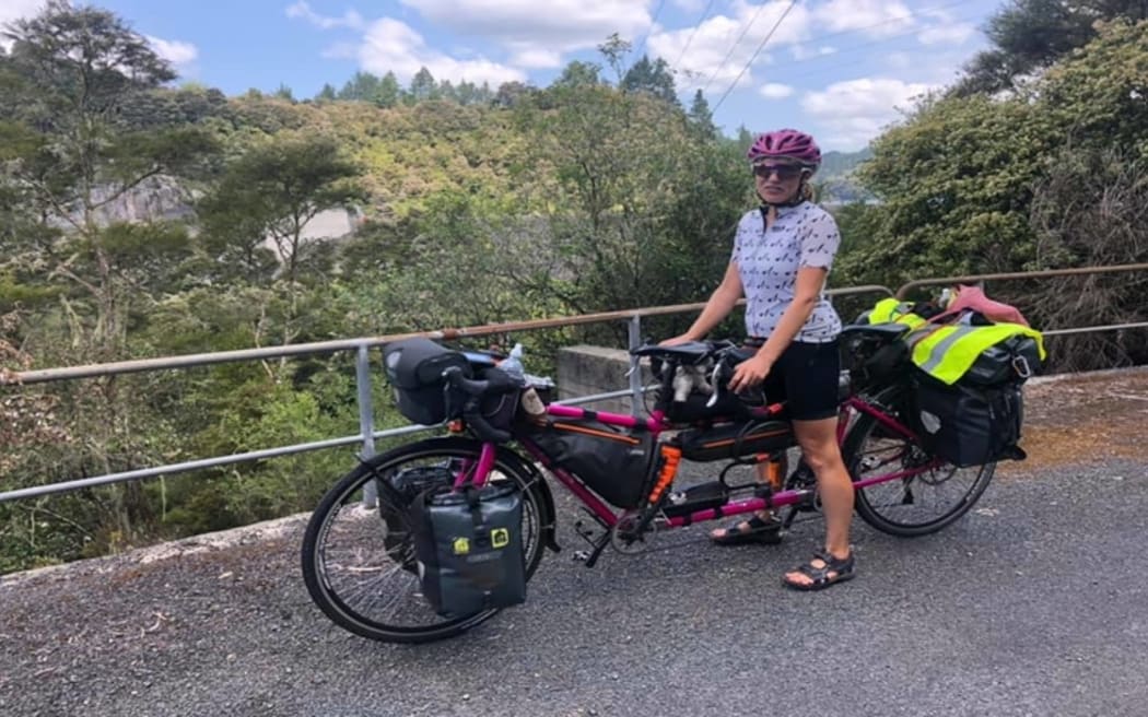 Catherine Dixon and Rachael Marsden are tandem cycling around the world for charity.