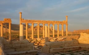 The ancient city of Palmyra.