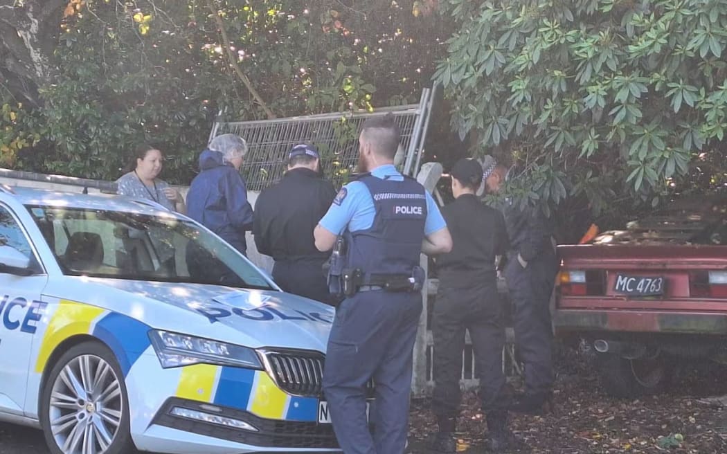 Police are at the scene of an unexplained death in Dunedin. Photo / Ben Tomsett