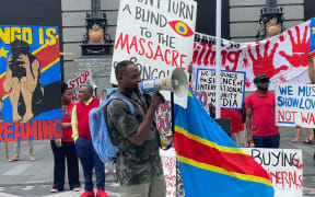 Congolese rallying in Auckland