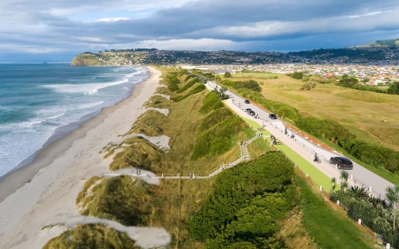 A concept for how St Kilda beach could look like with improved access and dune management.