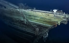 Ernest Shackleton's ship Endurance -Starboard bow.