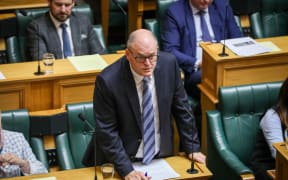 The Leader of the Opposition Todd Muller questions the Prime Minister Jacinda Ardern