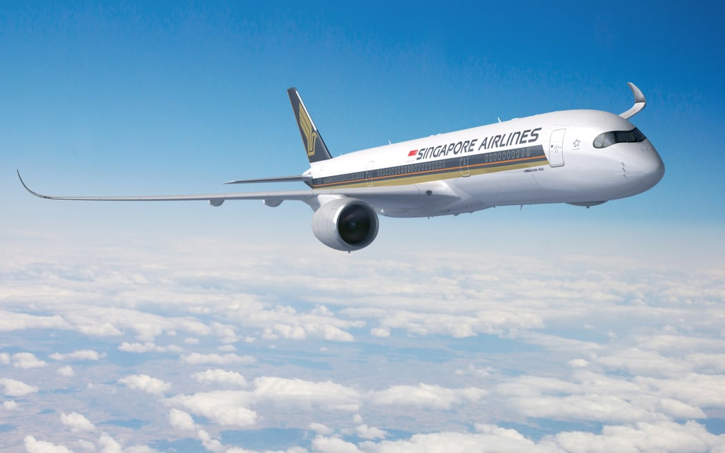 Singapore Airline's new Airbus A350-900ULR which will embark on the world's longest non-stop plane journey.