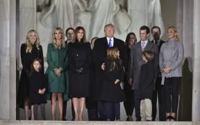President-elect Donald Trump and his family attended an inauguration concert at the Lincoln Memorial.