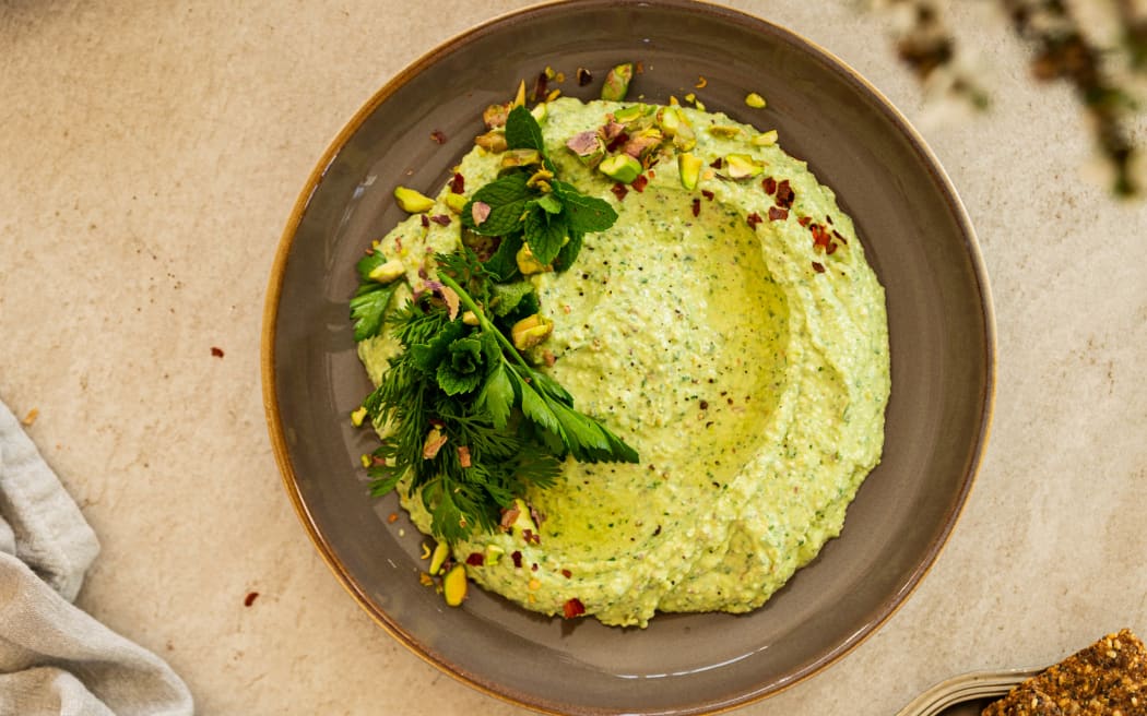 Herby Feta and Pistachio Spread