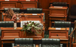 A tribute in Parliament House after the death of Tāmaki Makaurau MP Takutai Tarsh Kemp of Te Pāti Māori.