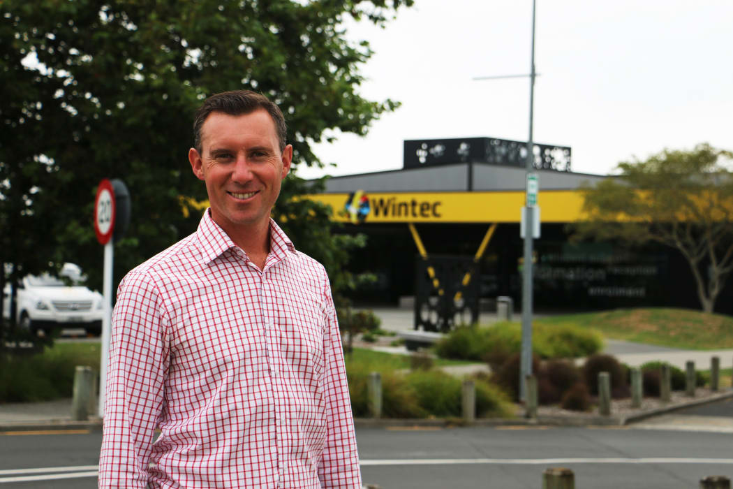 Jamie Strange, a Labour list MP based in Hamilton, at tertiary provider Waikato Institute of Technology (Wintec).