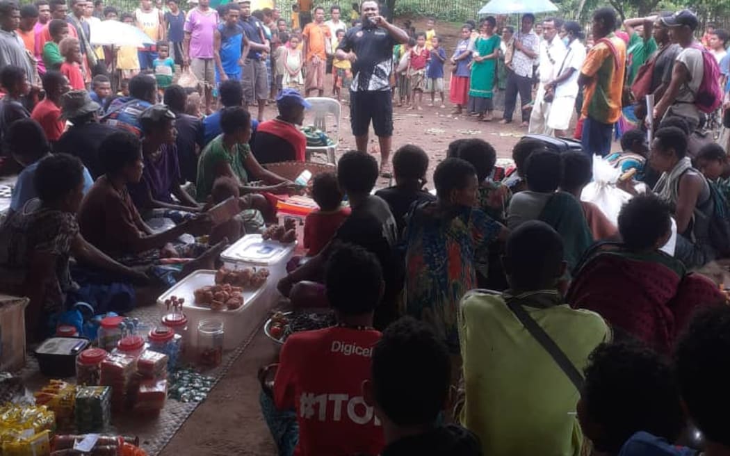 On Kiriwina Island, PNG in August, after the first fight. Collaborated with District Administration to deliver awareness messages to communities.