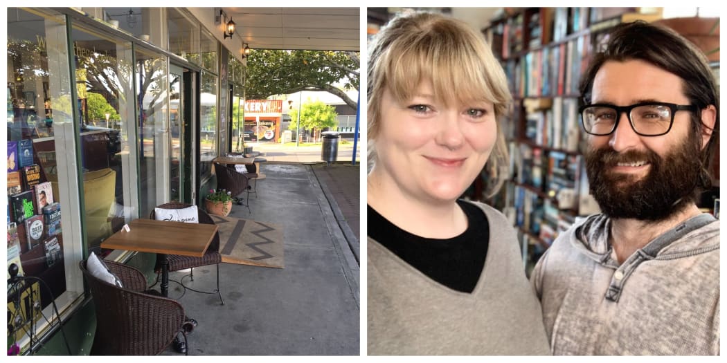 Emma Raven & Garrett  Wells from the Glen Eden Book Exchange