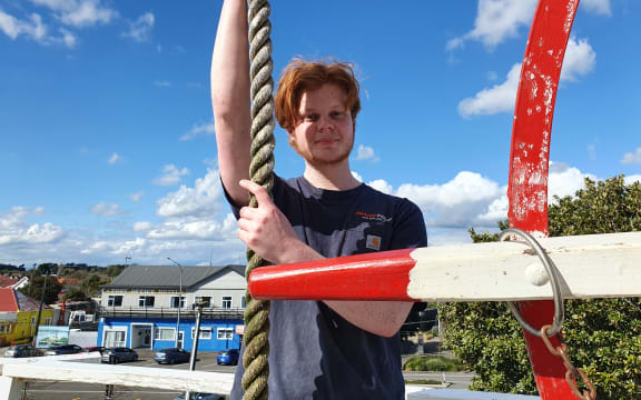 Jamie Henry is in training to operate the mill and also works as a chef at the Cafe de Molen