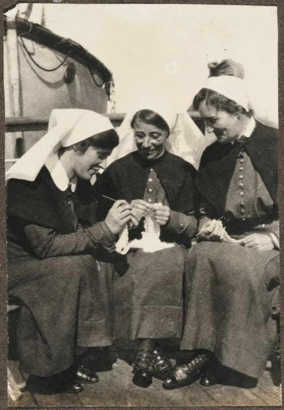 New Zealand nurses on board HMHS Egypt