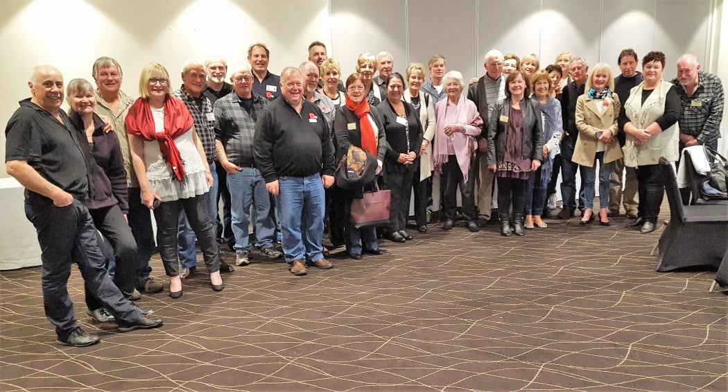 Families of the Z Special Unit members in Canberra ahead of the commemoration.