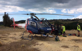 The BayTrust Rescue Helicopter flew the man to Tauranga Hospital.