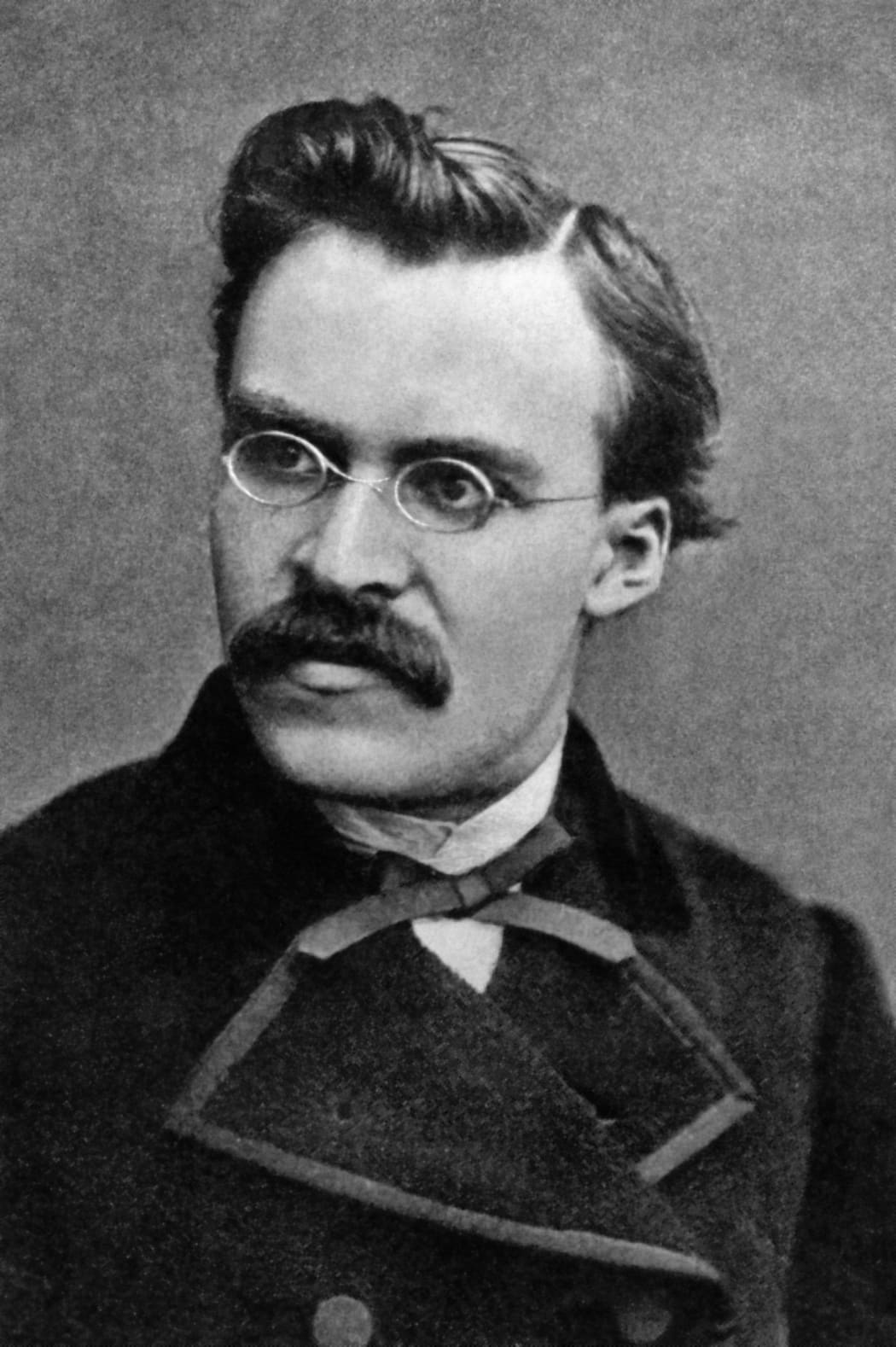 Friedrich Nietzsche around 1869. Photo taken at studio Gebrüder Siebe, Leipzig. Then, he must have sent it to Deussen with his letter from July 1869 ([1], KGB II.1 No 10)