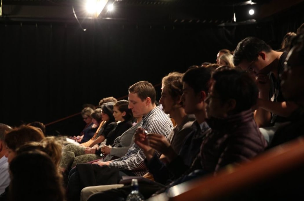 The audience at The Wireless panel discussion.