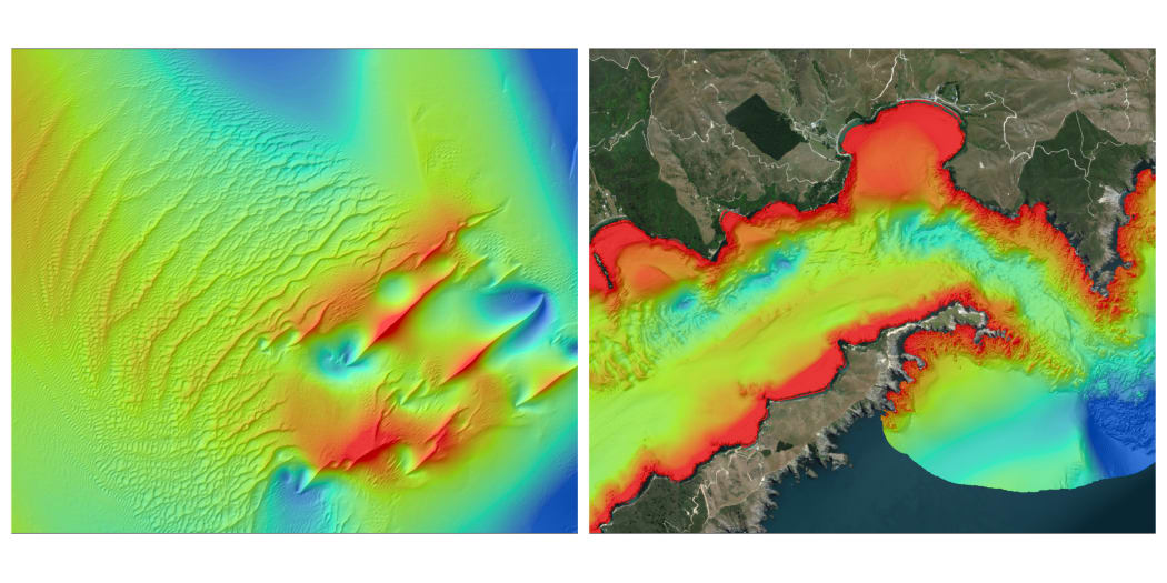 NIWA images of the underwater survey of Queen Charlotte Sound and Troy Cahnnel