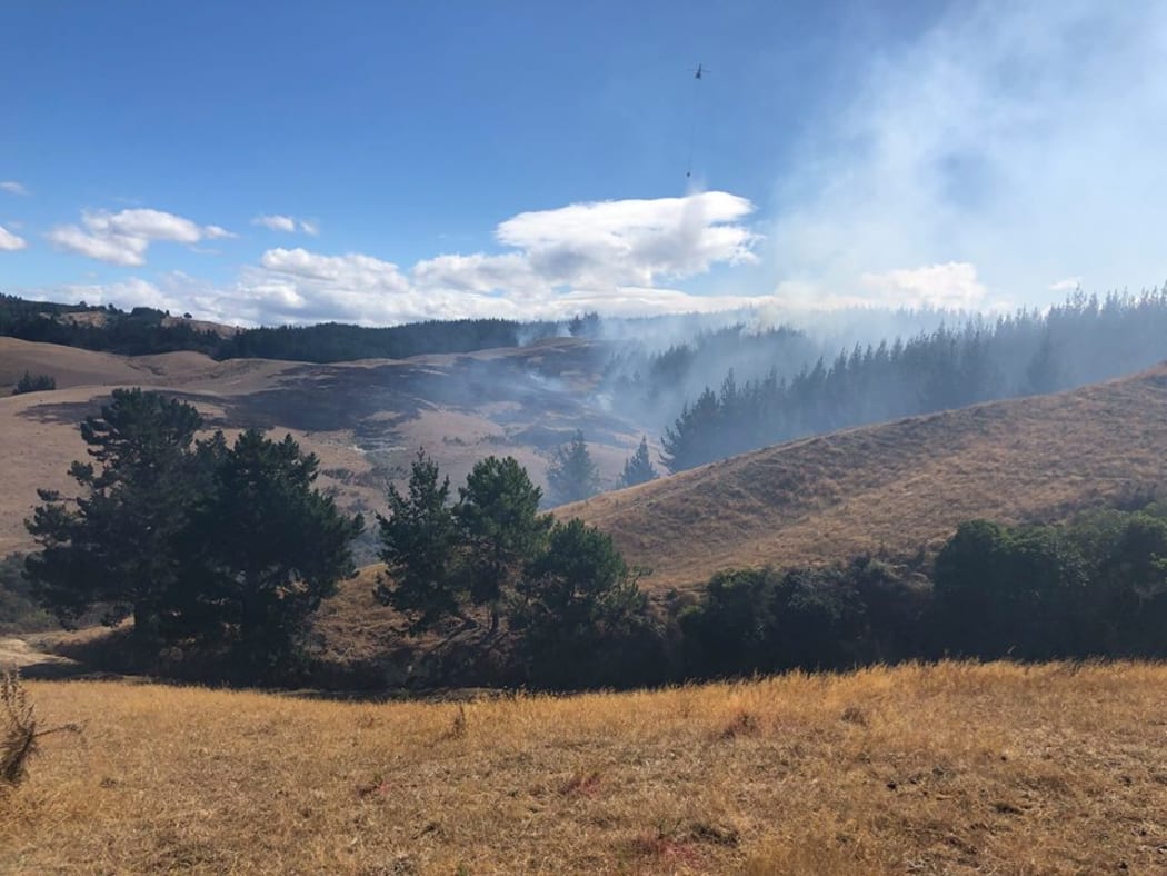 Crews have now slowed the momentum of the new fire that broke out near Nelson but are still working to contain it and stop it from spreading.