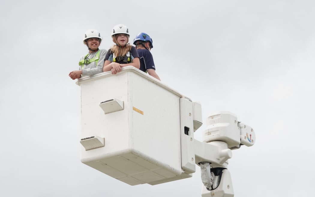 Free rides in Top Energy bucket are always popular at the Bay of Islands Show, on 9 November, 2024.