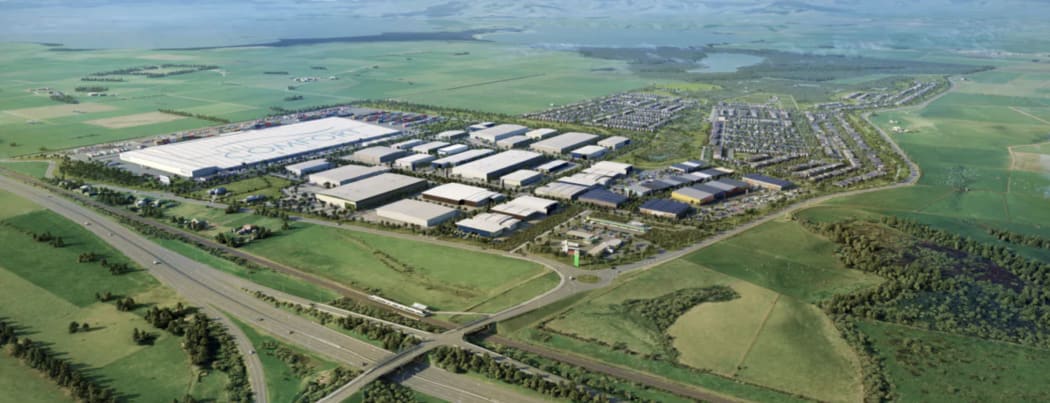 An artists’ impression of the $1 Billion development planned for Ohinewai