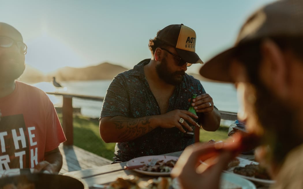 Troy at a dinner in Aotea