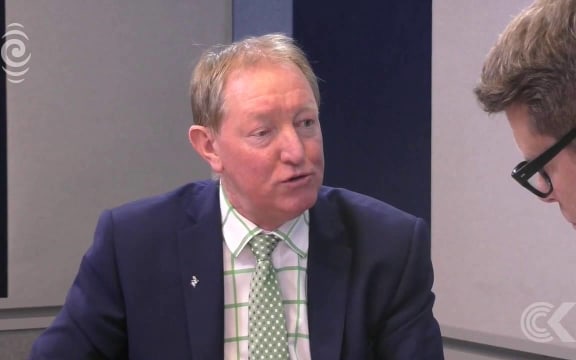 Nick Smith in the Checkpoint studio: RNZ Checkpoint