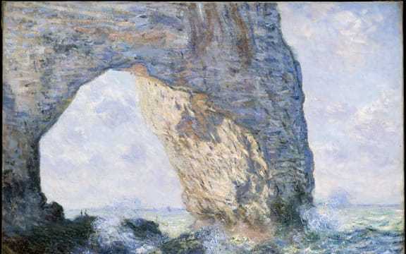 Monet: The Manneporte (Étretat) 1883