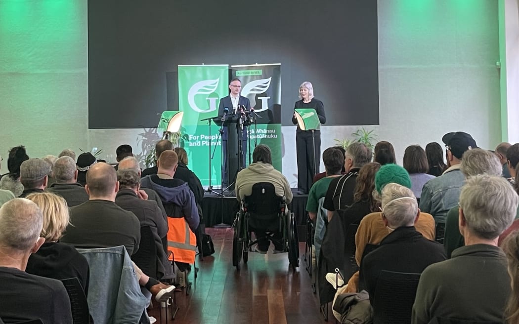 James Shaw speaks at Greens campaign launch 23/7/23