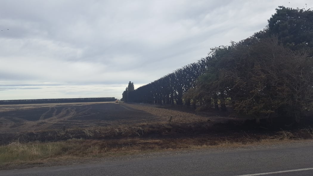 Damage caused by the fire on Christmas Day.
