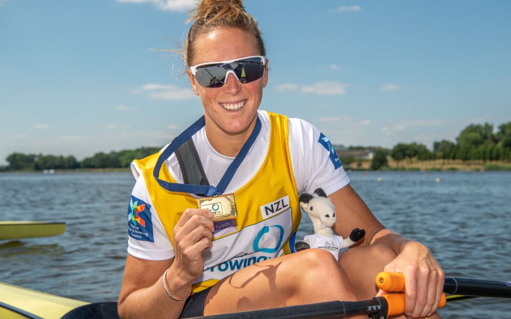 Emma Twigg after her win in Poland.