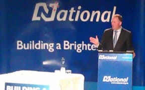 John Key at National conference.