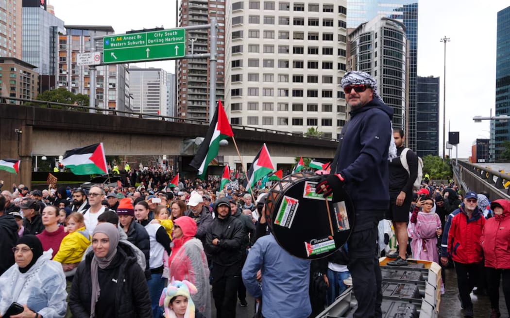 Pro-Palestine protest in Sydney, August 2025.