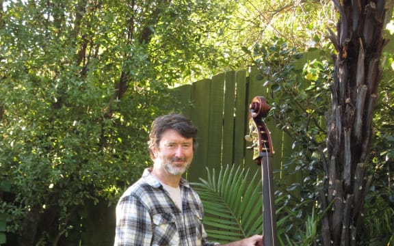 Malcolm Struthers with his bass