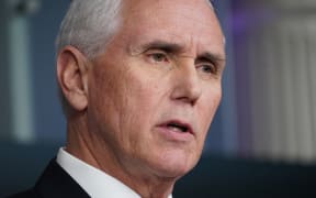 (FILES) US Vice President Mike Pence speaks during the daily briefing on the novel coronavirus, which causes COVID-19, in the Brady Briefing Room at the White House on April 13, 2020, in Washington, DC. Former US vice president Mike Pence said March 15, he would not be endorsing Donald Trump as his old boss runs for a second term in the White House.
"It should come as no surprise that I will not be endorsing Donald Trump this year," Pence said in an interview with Fox News. (Photo by MANDEL NGAN / AFP)