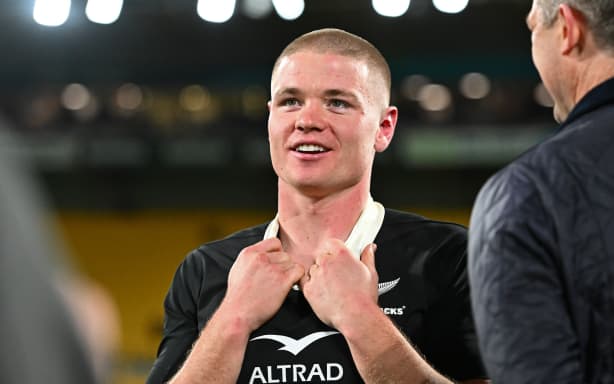 Anton Segner of the All Blacks, 2026 Nations Championship, New Zealand All Black v Italy, Hnry Stadium, Wellington. Saturday 11 July, 2026 © Mandatory credit: Kerry Marshall / www.photosport.nz