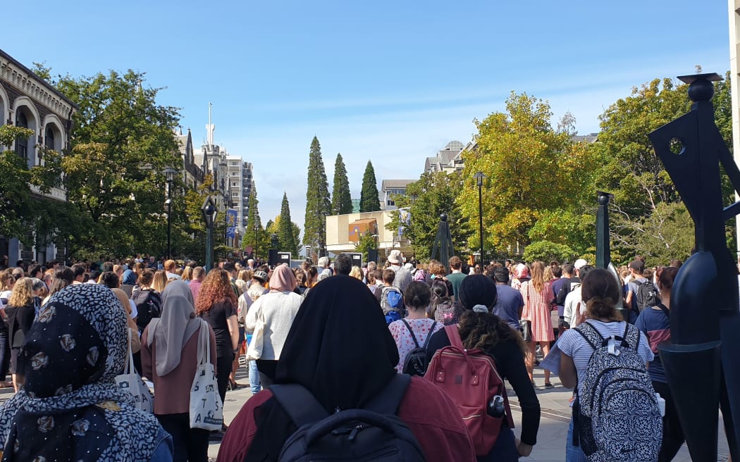 University of Otago students wear hijabs