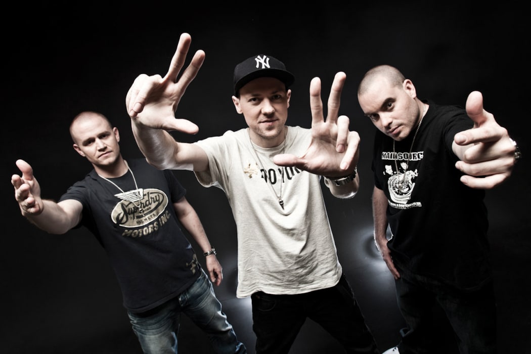Hilltop Hoods from left: Pressure, Suffa, DJ Debris.
