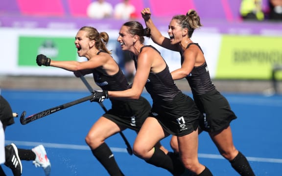 New Zealand players celebrate