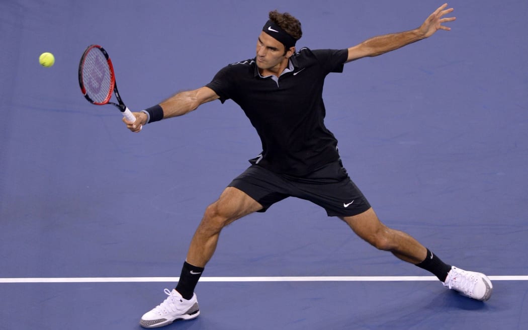 The Swiss tennis great Roger Federer at the 2014 US Open.
