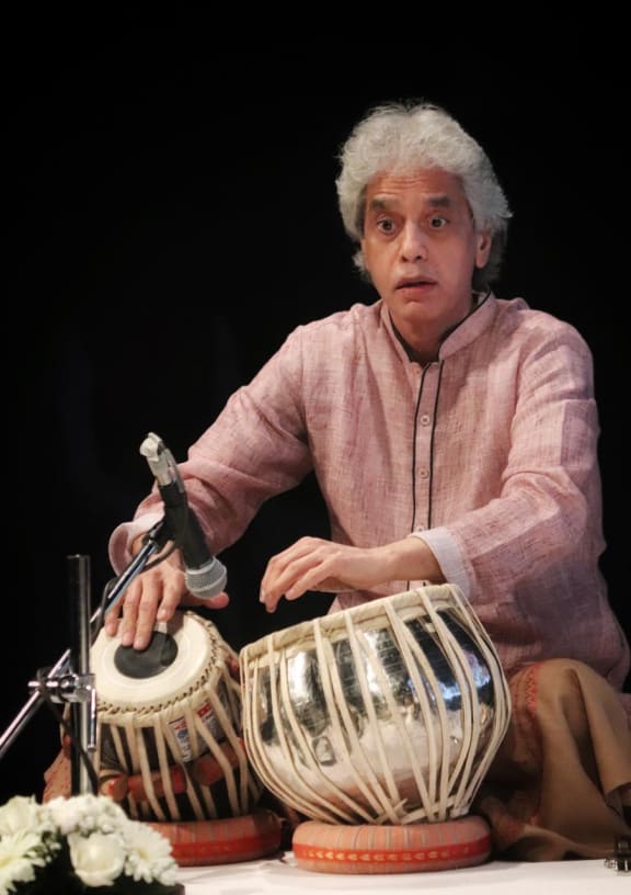 Tabla player Ustad Fazal Qureshi.