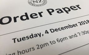 Order Paper Tuesday 4 December