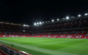 Old Trafford Stadium and pitch.