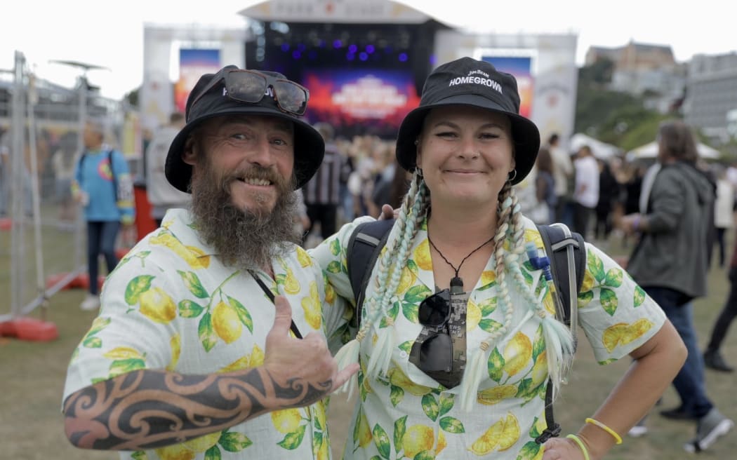 Laura and Mitch at the Homegrown music festival.