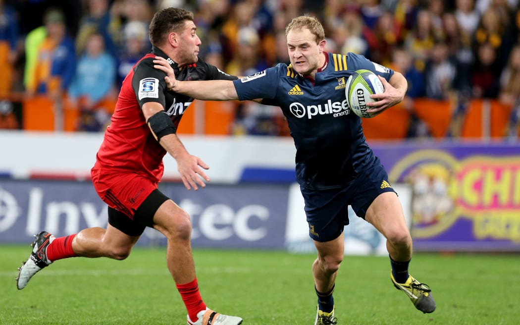 The Highlanders Matt Faddes in action against the Crusaders.