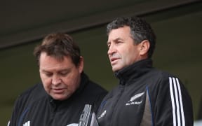 Wayne Smith and Steve Hansen as All Black assistant coaches, 2008.