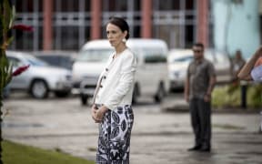 Prime Minister Jacinda Ardern in Samoa.