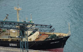 The Melilla 201 at Port Chalmers.