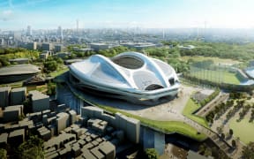 File illustration of an artist's impression of the stadium.